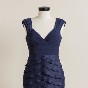 Adrianna Papell Purple Tiered Cocktail Dress – Size 8